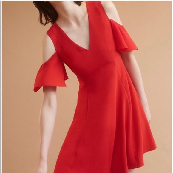 Club Monaco Dresses & Skirts - Club Monaco Red Shoulder Dress